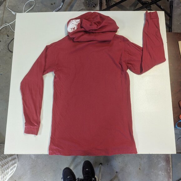 Pink by Victoria's Secret XS Fits Like M Arkansas Razorback Tee Shirt Hoodie - Picture 12 of 13